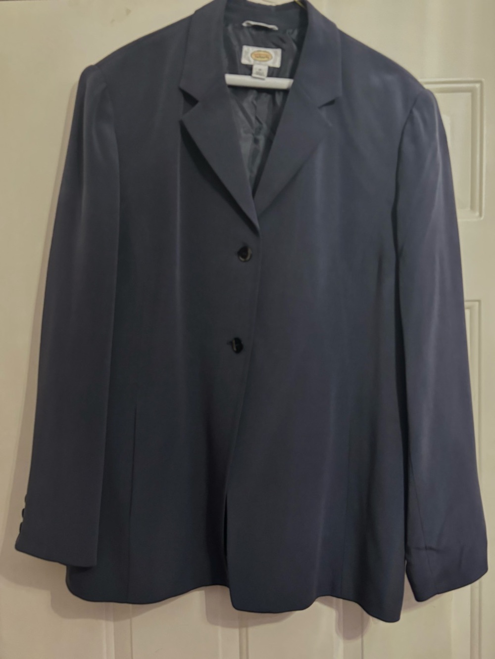 Talbots Slate blue silk pant suit